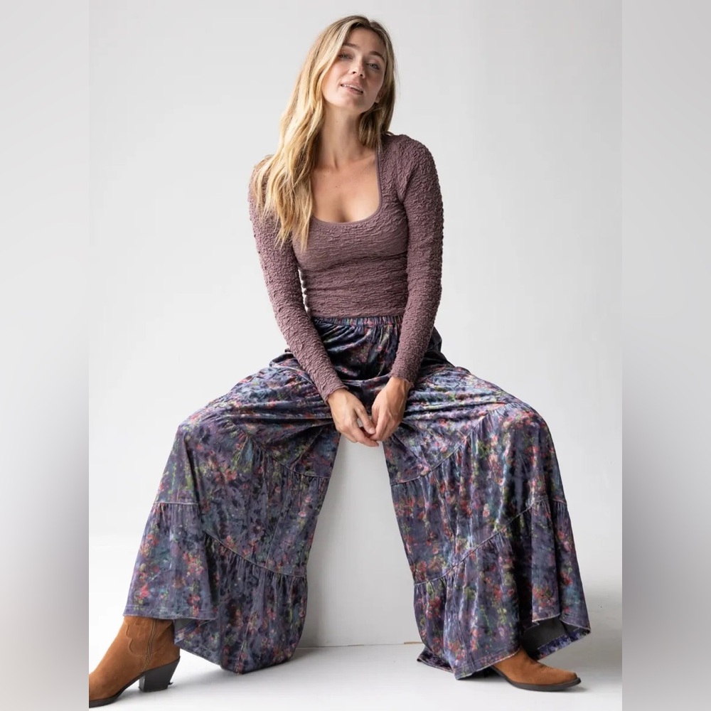 NATURAL LIFE Multicolor Flare Pants